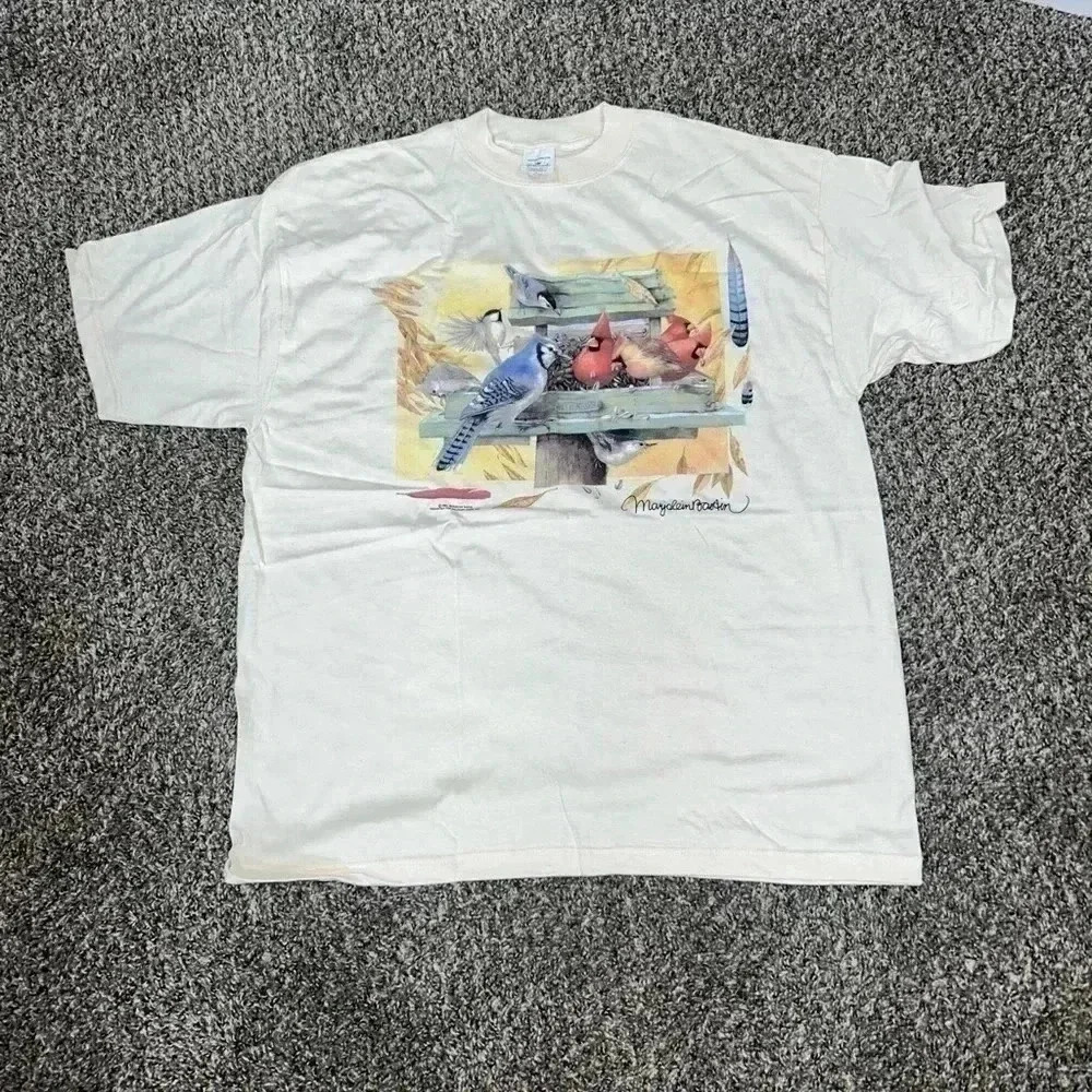 Hallmark Birds of a Feather Nature Tee Shirt XL Marjolein Bastin VTG 1995 USA